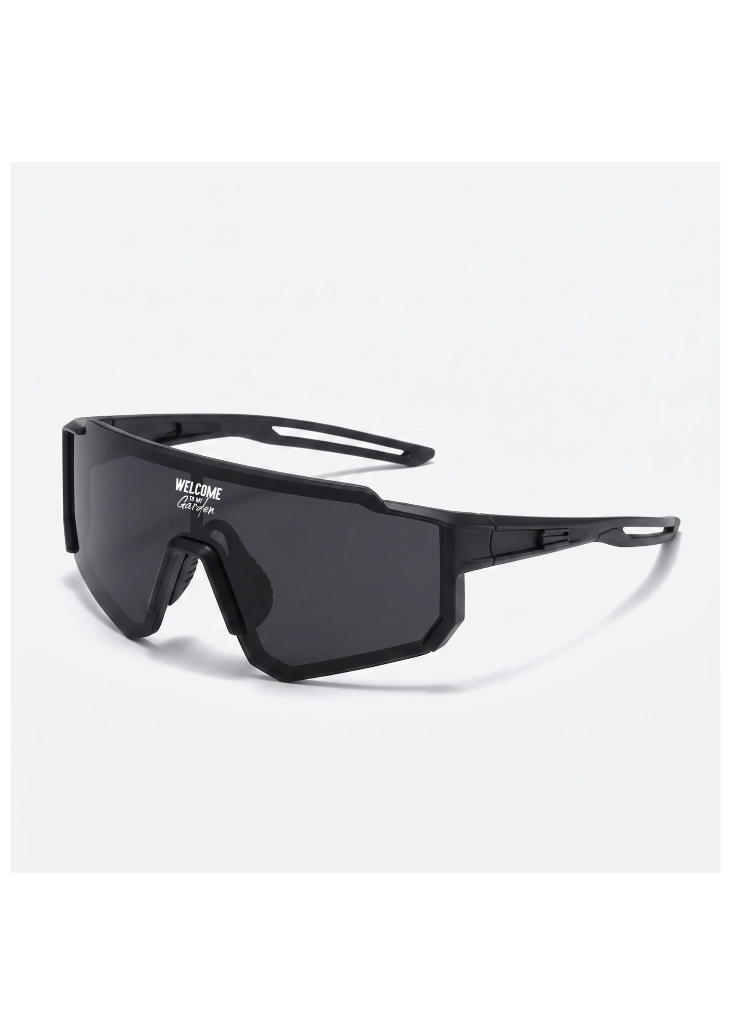 WTMG Laufbrille Golden Hour - Seitenansicht mit Original-Logo