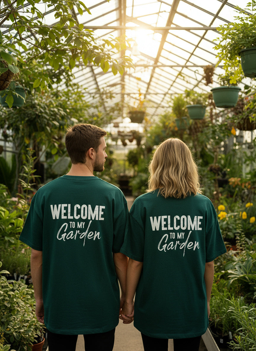 WTMG T-Shirt - "From Garden With Love" - Oversized - Retro Green