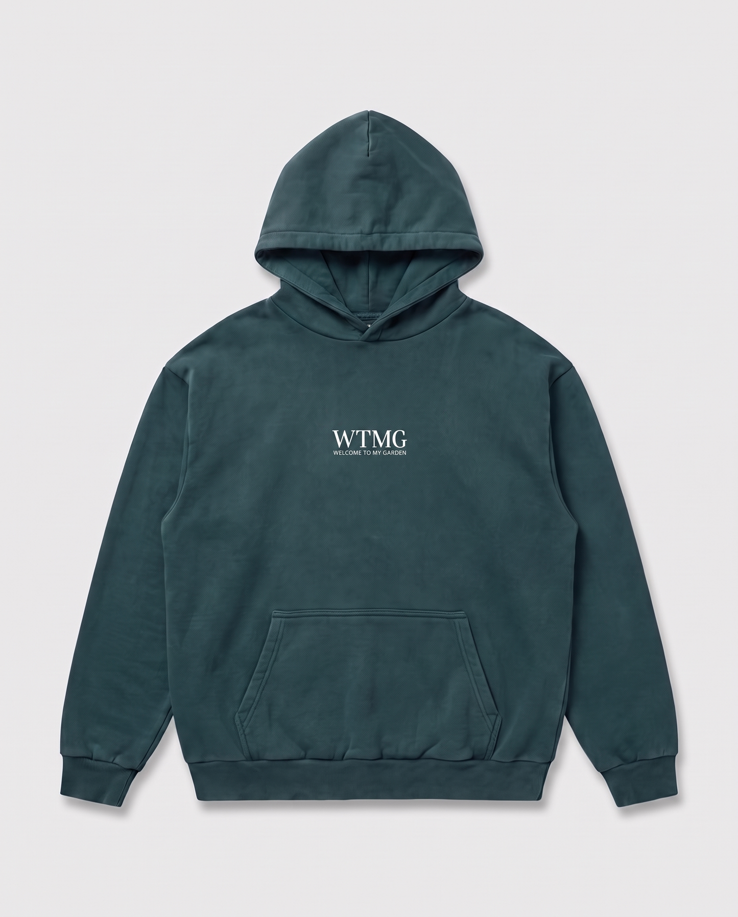 WTMG Hoodie Welcome To My Garden - Bottle Green - Weißer Druck
