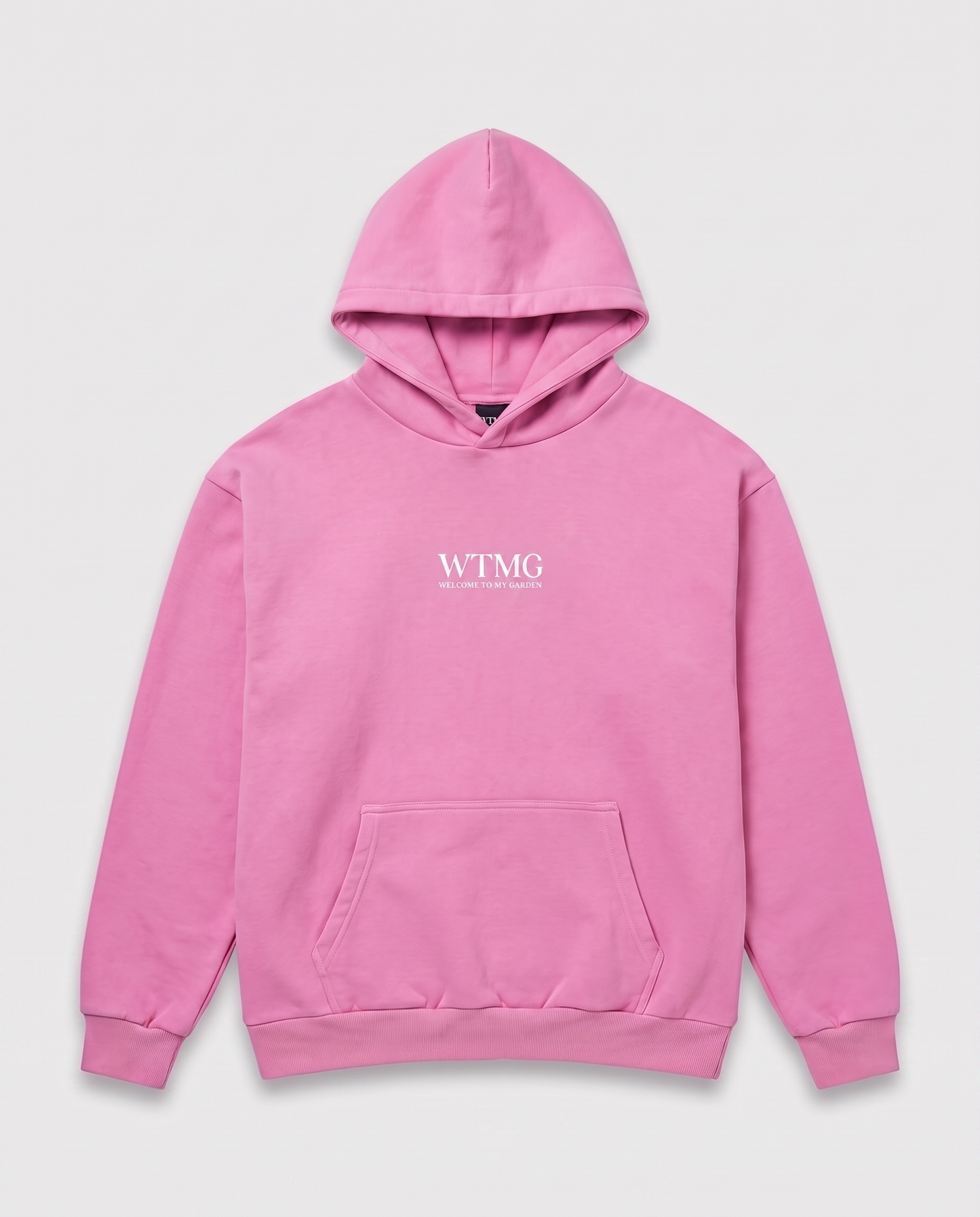 WTMG Hoodie Welcome To My Garden - Cool Pink - Weißer Druck
