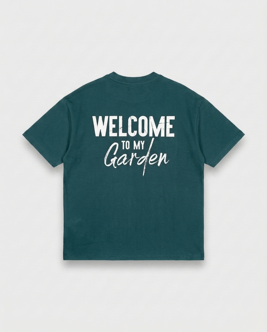 WTMG T-Shirt From Garden With Love - Retro Green - Rückseite