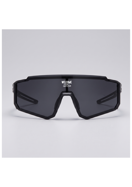 WTMG Laufbrille Golden Hour - Frontalansicht mit Original-Logo