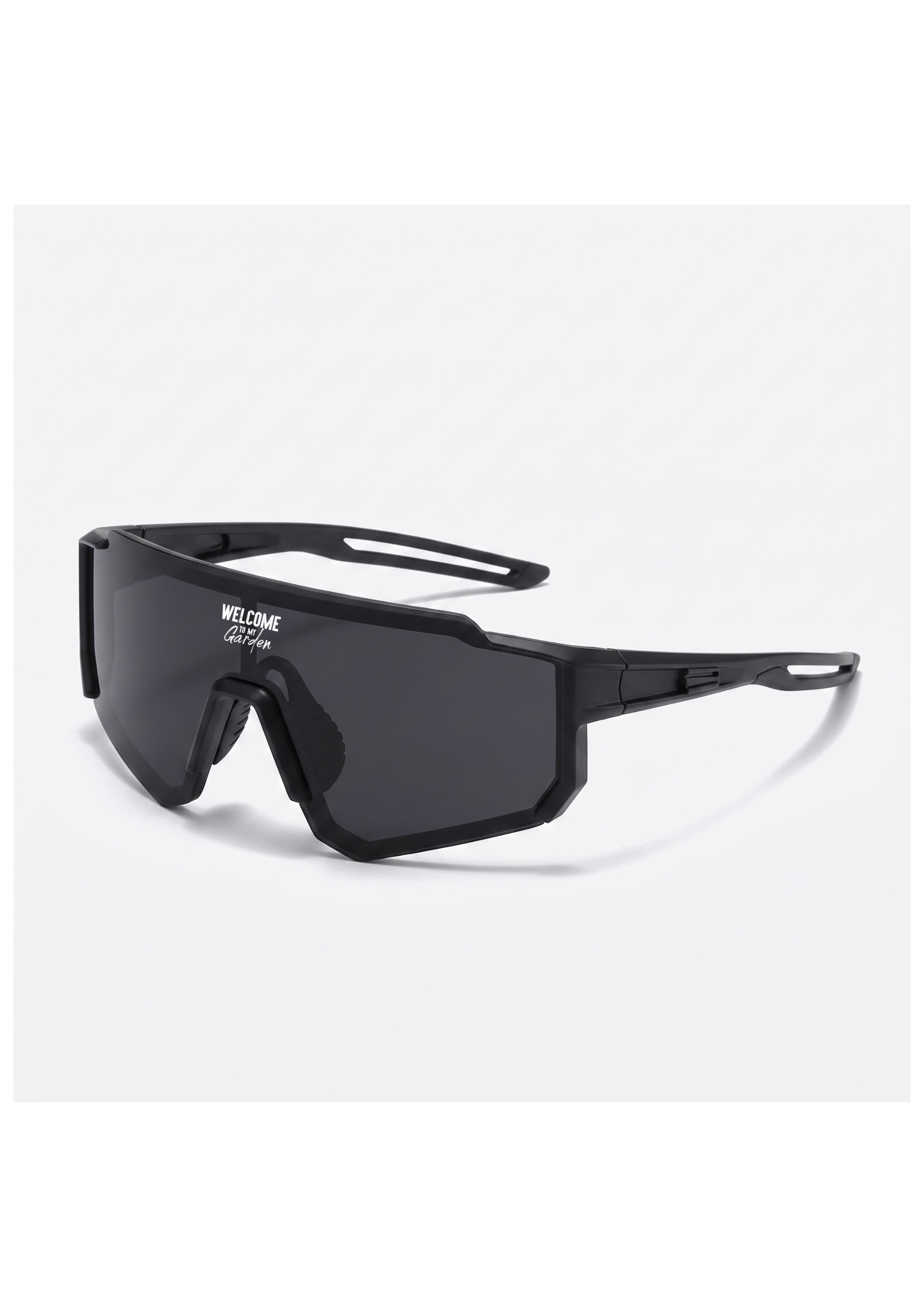 WTMG Laufbrille Golden Hour - Seitenansicht mit Original-Logo