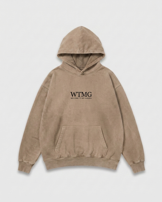 WTMG Hoodie Welcome To My Garden - Chalk Dust - Schwarzer Druck