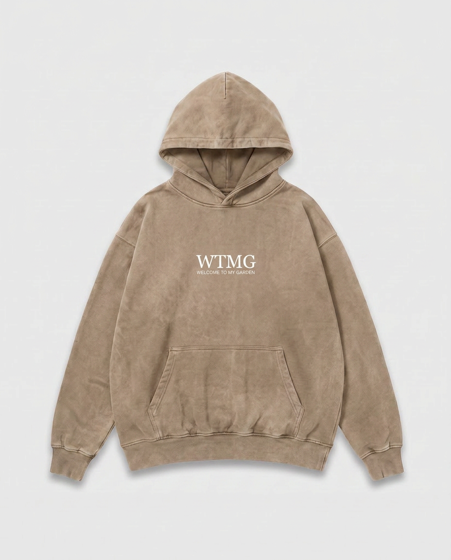 WTMG Hoodie Welcome To My Garden - Chalk Dust - Weißer Druck