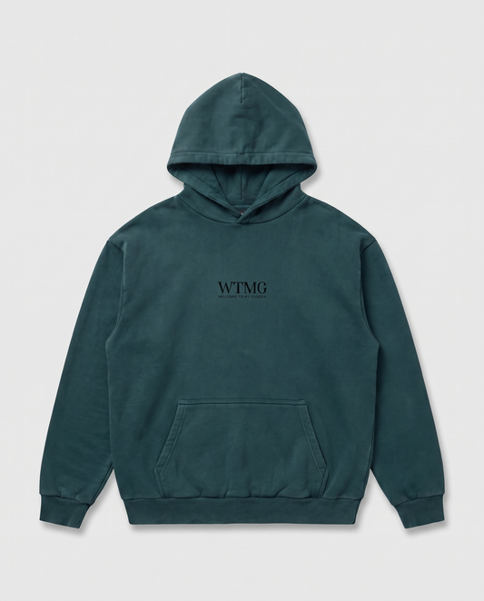 WTMG Hoodie Welcome To My Garden - Bottle Green - Schwarzer Druck