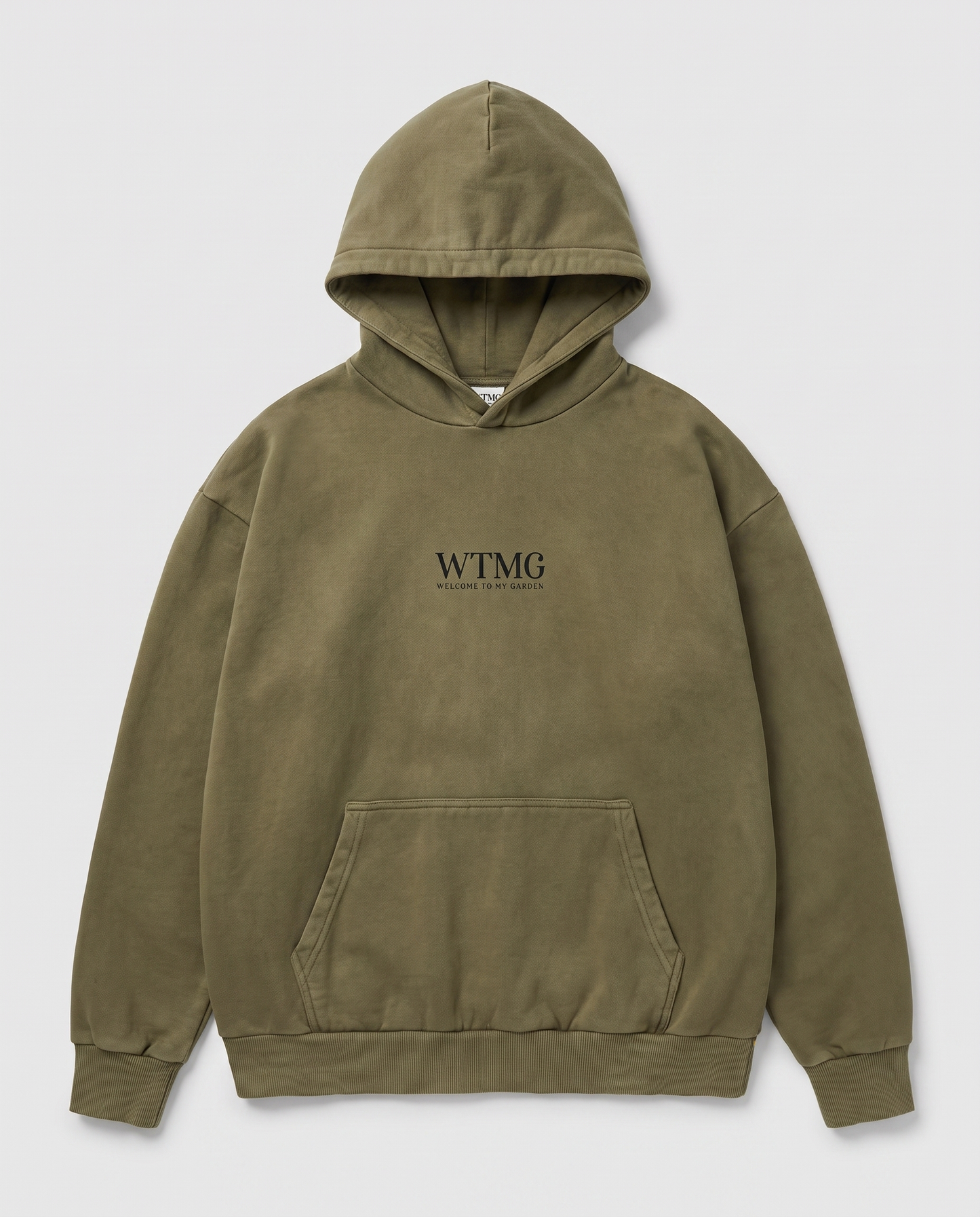 WTMG Hoodie Welcome To My Garden - Warm Khaki - Schwarzer Druck