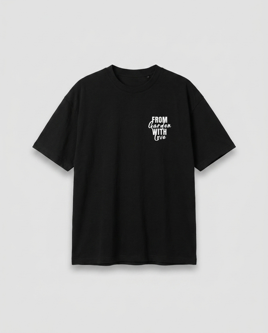 WTMG T-Shirt From Garden With Love - Black - Vorderseite