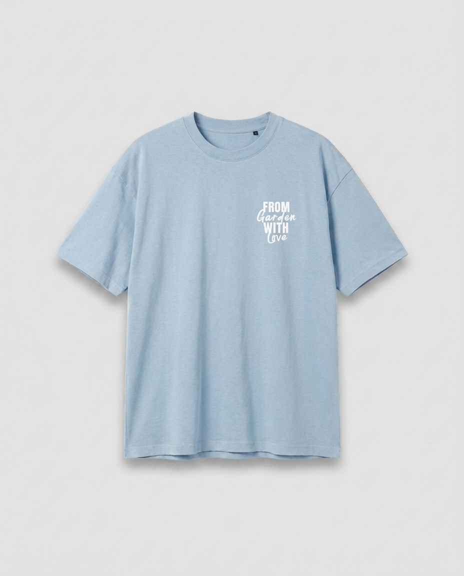 WTMG T-Shirt From Garden With Love - Baltic Blue - Vorderseite