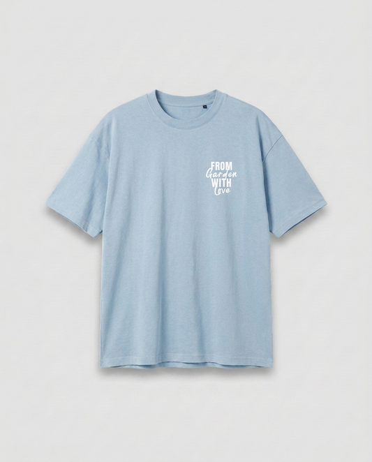 WTMG T-Shirt From Garden With Love - Baltic Blue - Vorderseite