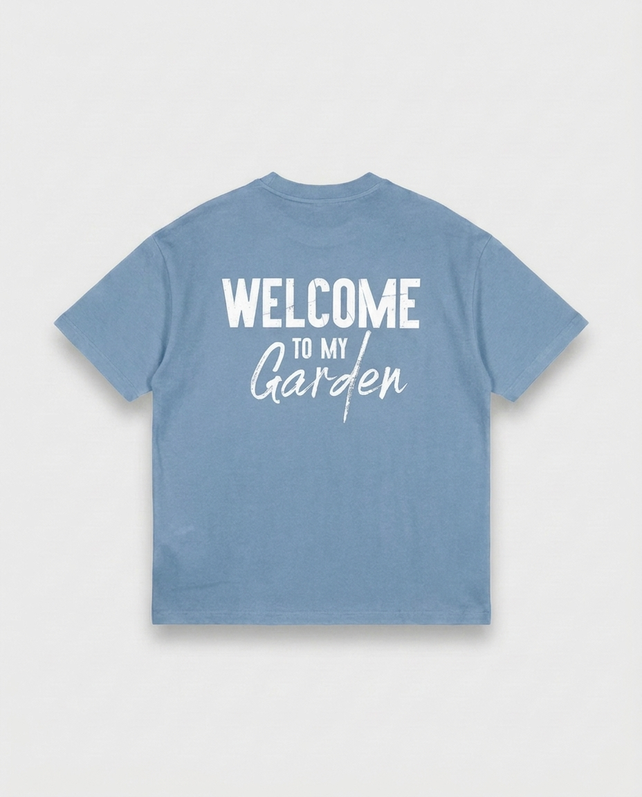 WTMG T-Shirt From Garden With Love - Baltic Blue - Rückseite