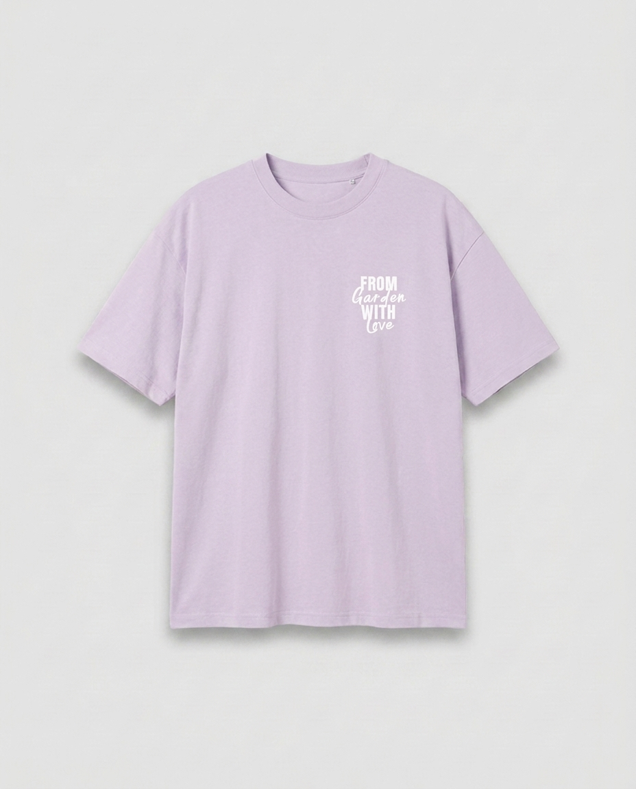 WTMG T-Shirt From Garden With Love - Lilac - Vorderseite