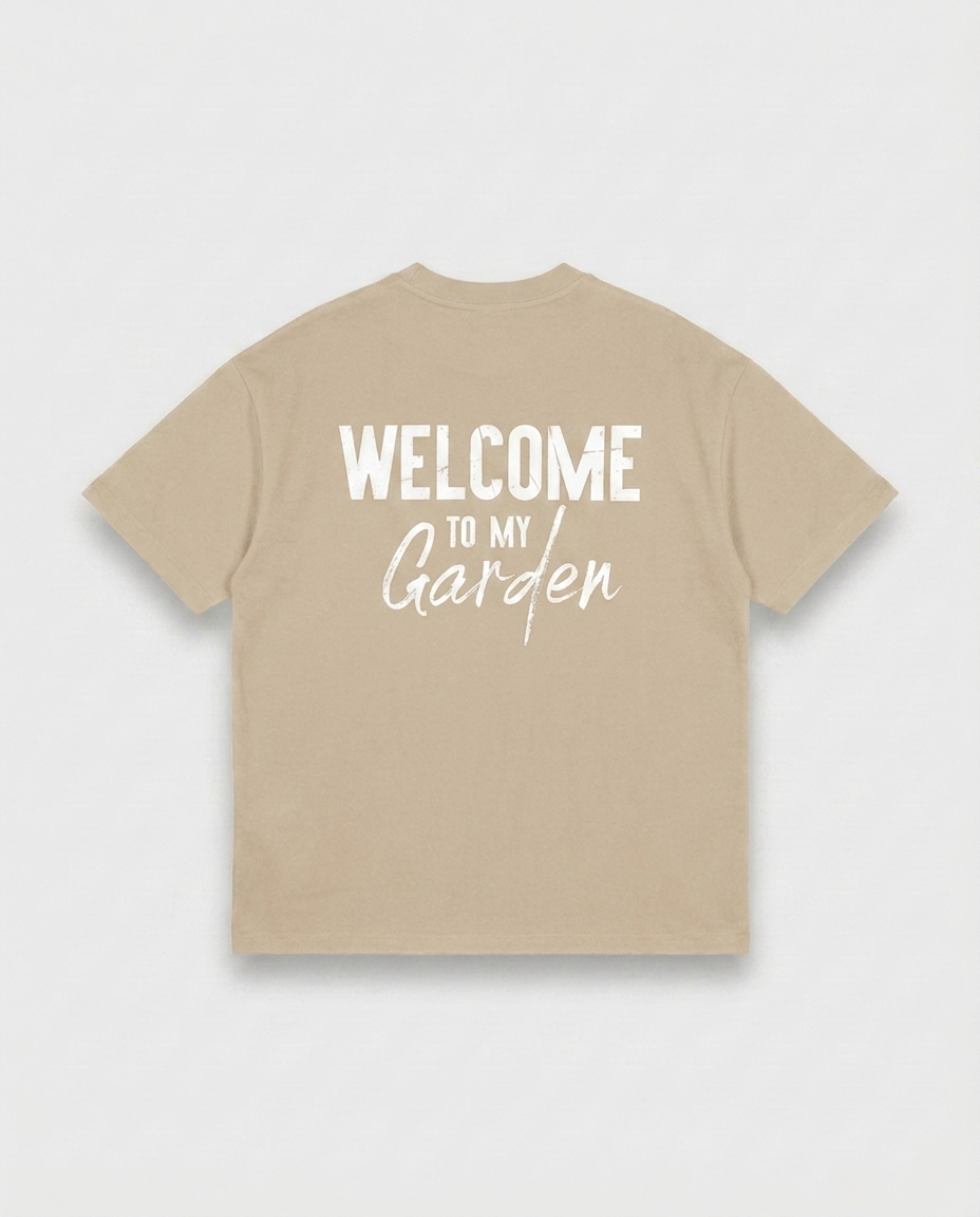 WTMG T-Shirt From Garden With Love - Sand - Rückseite